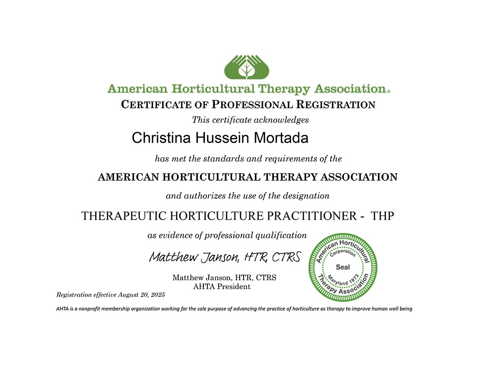 AHTA_Professional_Registration_THP_Certificate_Mortada